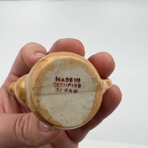 Vintage Miniature Tea Set Pitcher Sugar Cup Saucer Made In Occupies Japan - Picture 4 of 9